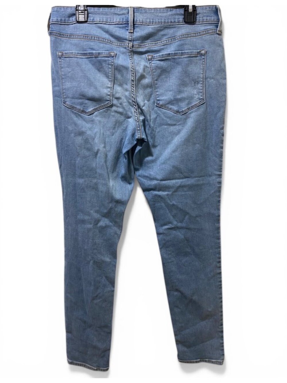 Old Navy Rockstar Super Skinny Light Blue Denim Jeans Women’s Size 12 Regular - Picture 2 of 7